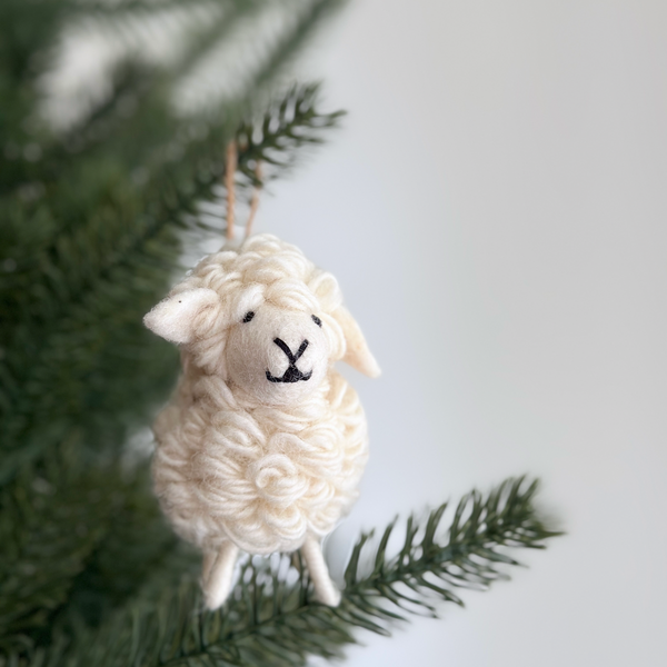 Felt Sheep Ornament