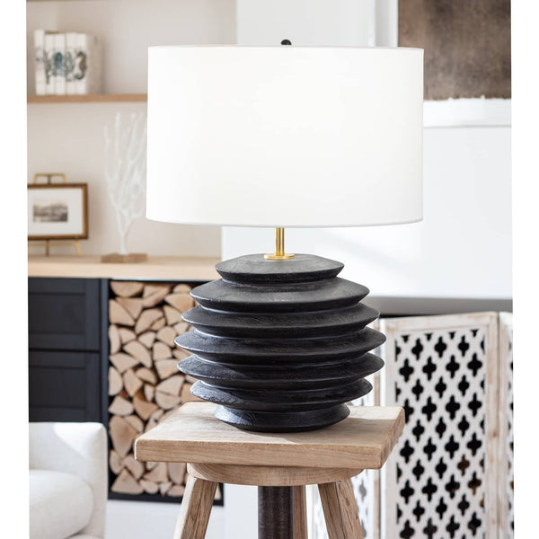 Coastal Living Accordion Table Lamp Round - The Accordion is a gorgeous birch table lamp, whic