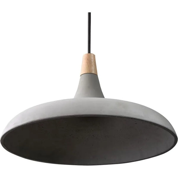 Concrete Rubber Wood Ceiling Pendant