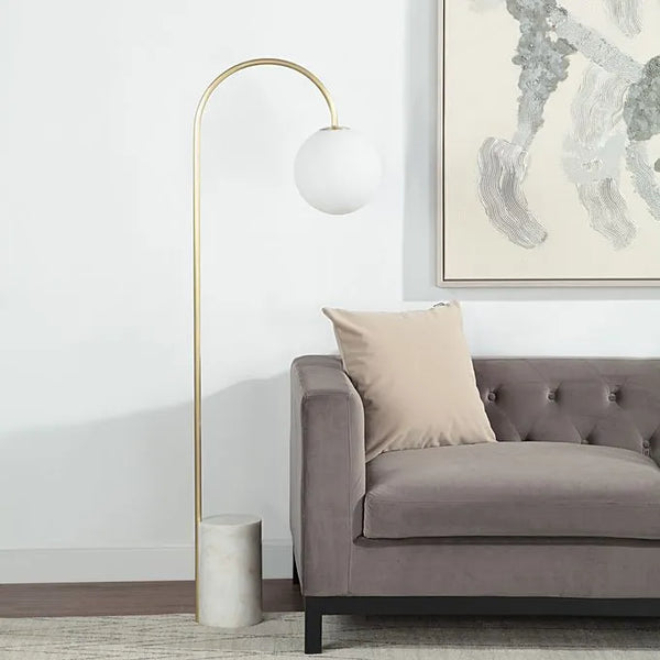 Satin Brass Floor Lamp
