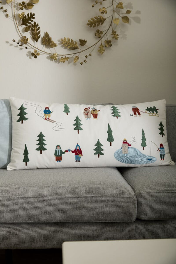 Villagers Holiday Pillow