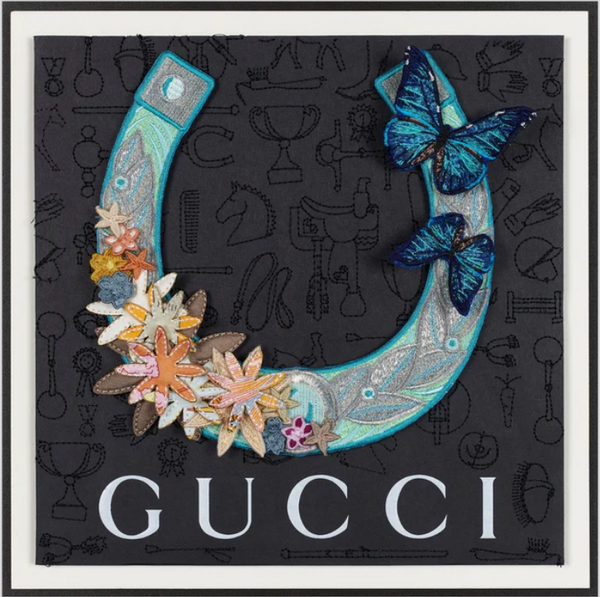 Custom Big Luck 12"x12" - The Big Luck pieces start with up-cycled luxury bo