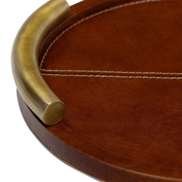 Hayes Leather Tray Oval