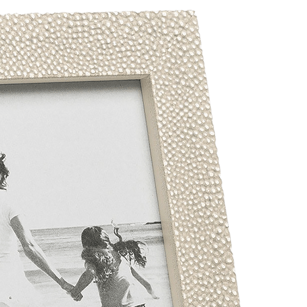 Elegant Bone Shagreen Picture Frame