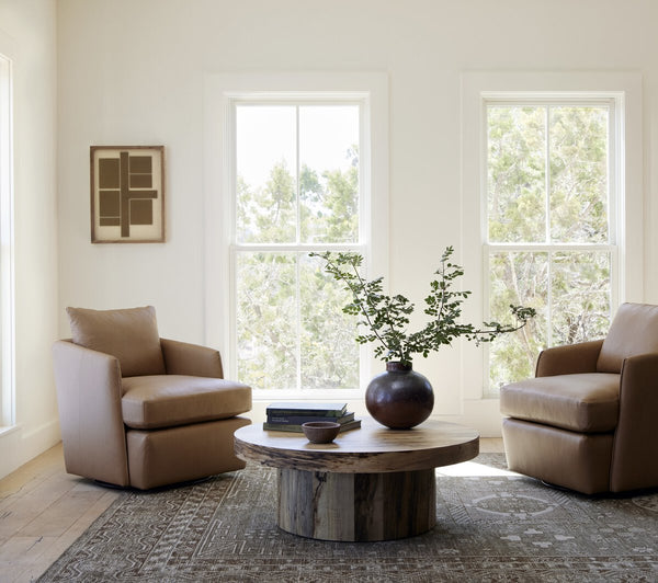 Taupe Swivel Chair