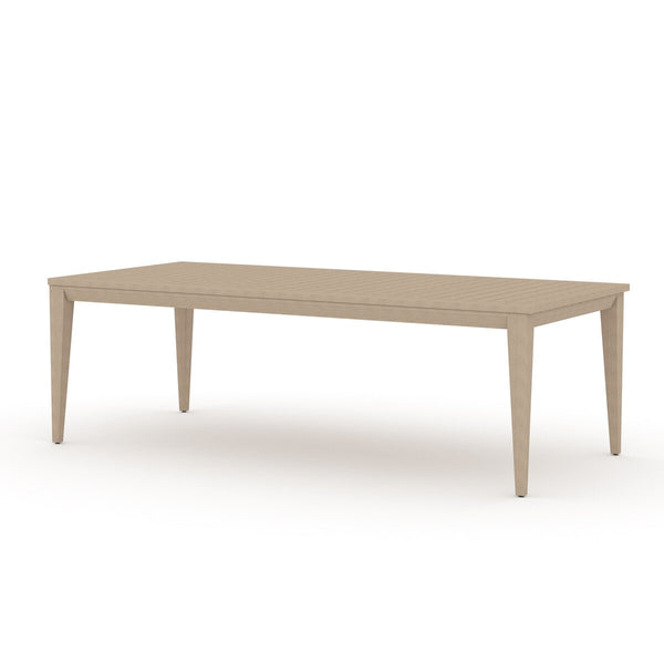 Washed Brown Outdoor Dining Table