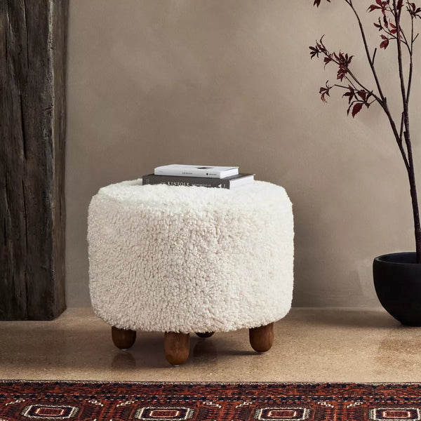 Shearling Ottoman
