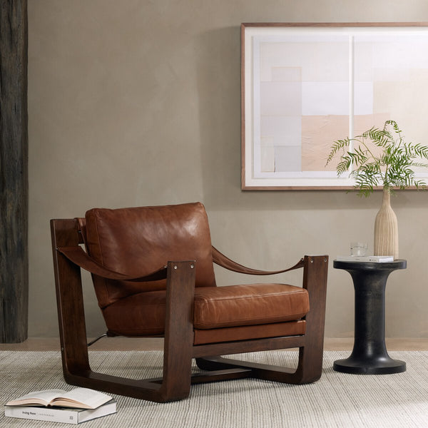 Leather Sling Chair