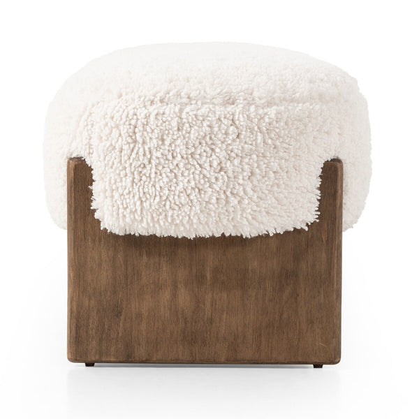 Cream Accent Bench