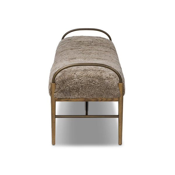 Amber Lewis Shearling Bench