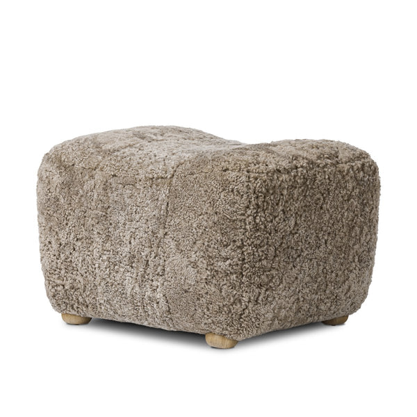 Amber Lewis Shearling Ottoman