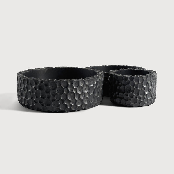 Black Bowls - Set of 3