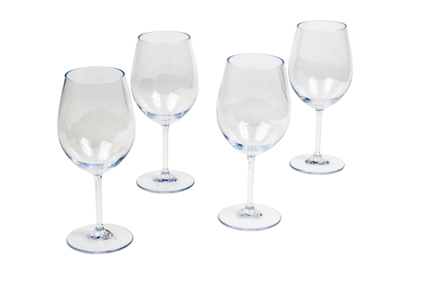Montana Goblet Drinkware, Clear, 22 Oz, set of 4