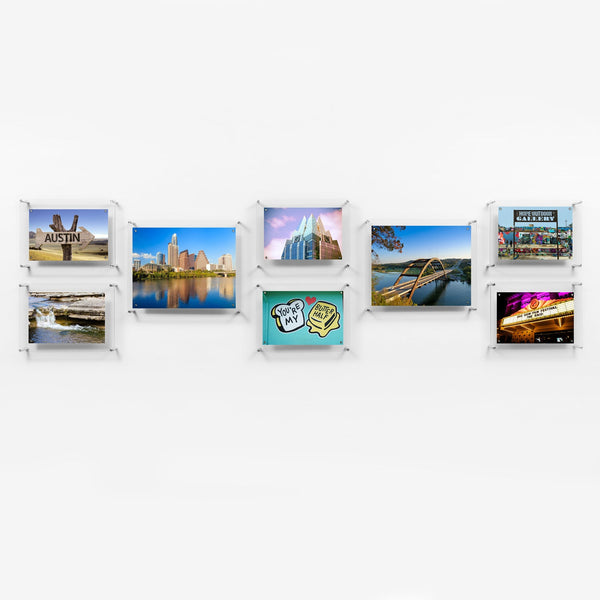 Gallery: "Hall Wall" Set of 8 Single Panel + Magnet Frames
