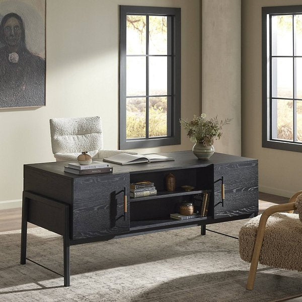 Black Oak Executive Desk