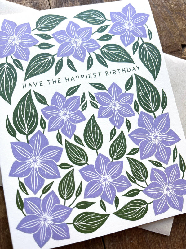 "Have the Happiest Birthday," Greeting Card