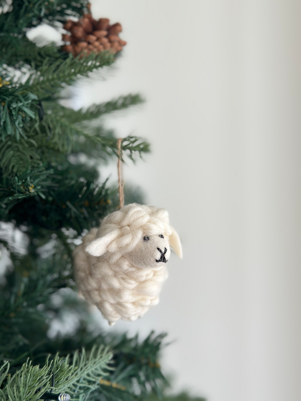 Felt Sheep Ornament