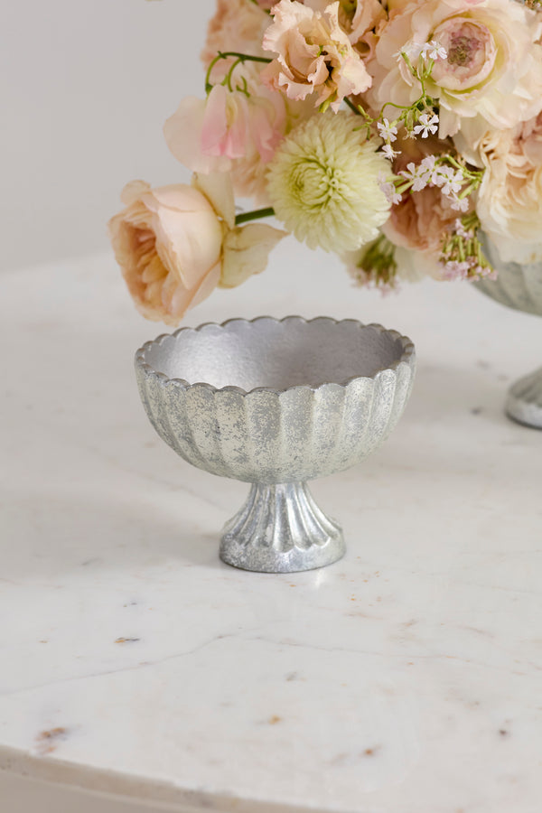 Silver Scalloped Bowl
