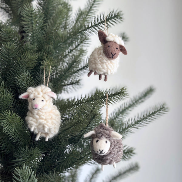 Felt Sheep Ornament