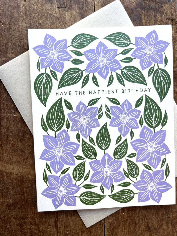 "Have the Happiest Birthday," Greeting Card