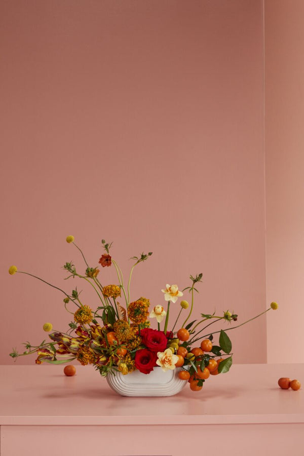 Curved Ceramic Vase