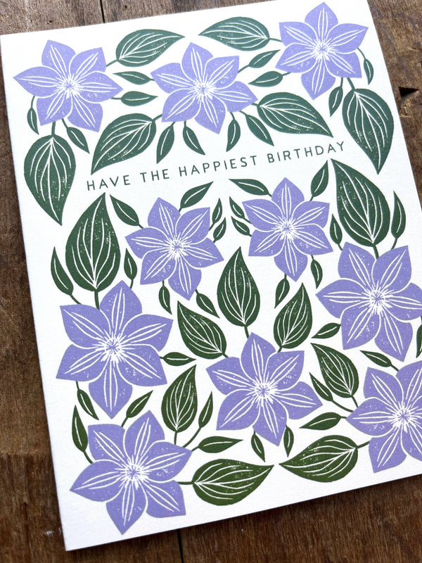 "Have the Happiest Birthday," Greeting Card
