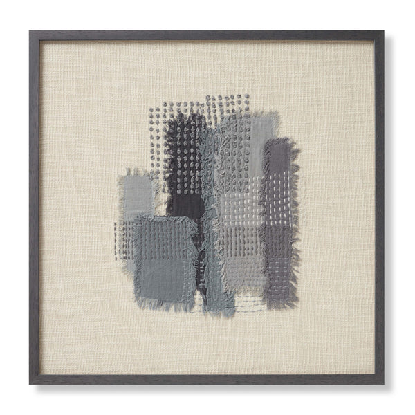 Amber Lewis x Loloi Pebble Grey / Blue 2'-2" X 2'-2" Wall Art