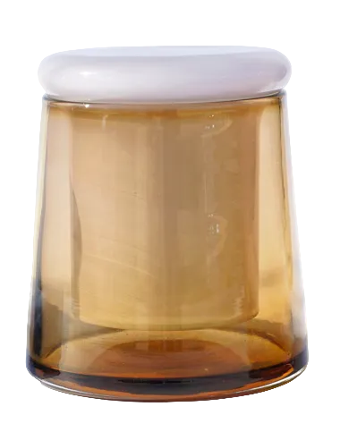 Handblown Glass Butter Keeper