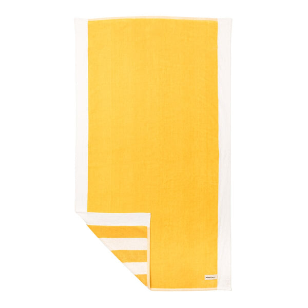 The Beach Towel / Crew Mimosa Yellow Stripe