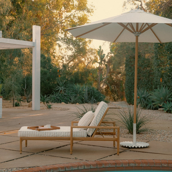 The WES Sun Lounger / Monaco Natural Stripe