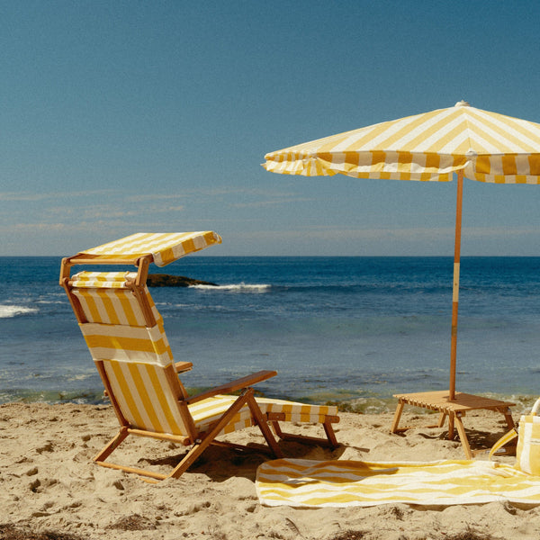 The Club Chair / Crew Mimosa Yellow Stripe