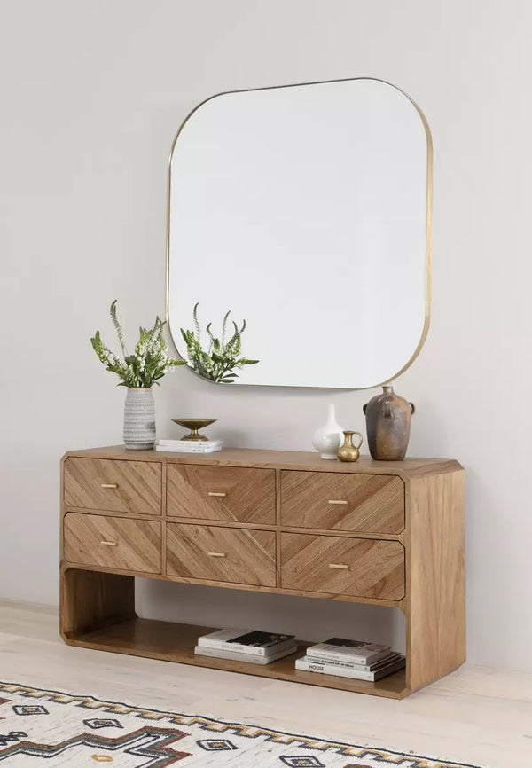 Polished Brass Mirror