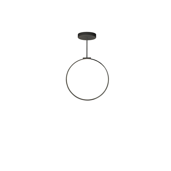 Black Circle LED Pendant