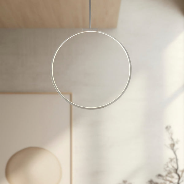 Brushed Nickel LED Pendant