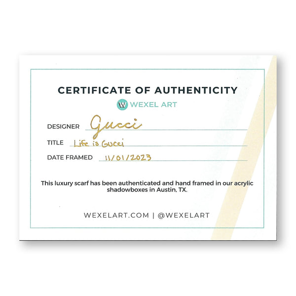 Framed Hermès Faubourg Rainbow Pocket Square in a 20x20x3 Shadowbox