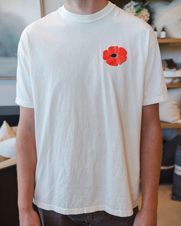 Poppy With Me Back Print T Shirt
