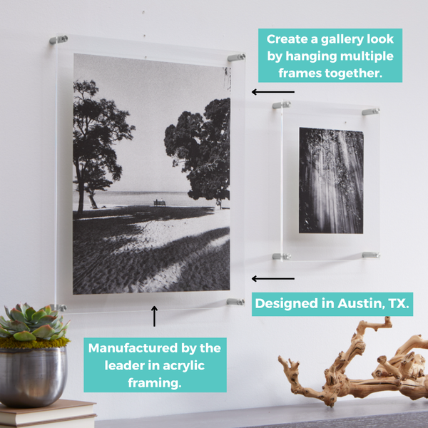 Floating Clear Acrylic Scarf Frame
