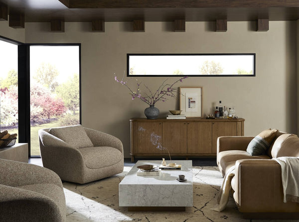 Swivel Winged Chair