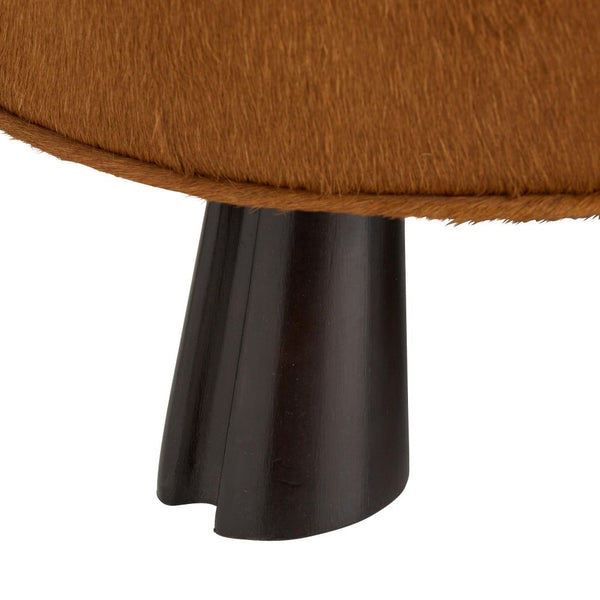Hair on Hide Ottoman