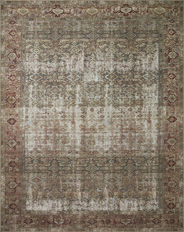 Amber Lewis x Loloi Georgie Moss / Salmon 8'-4" x 11'-6" Area Rug