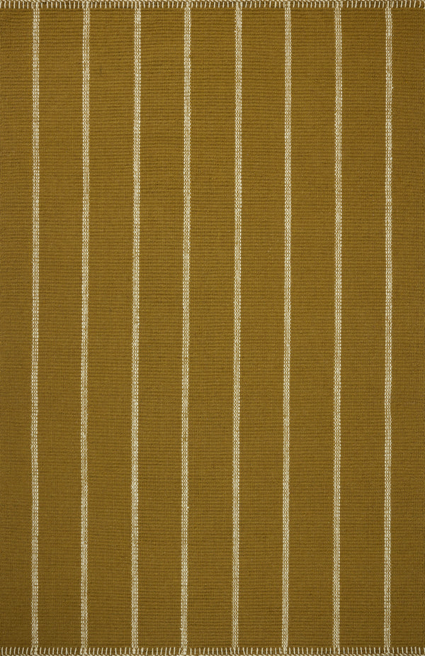 Amber Lewis x Loloi Harlan Ochre / Ivory 9'-6" x 13'-6" Area Rug