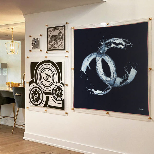 Floating Clear Acrylic Scarf Frame