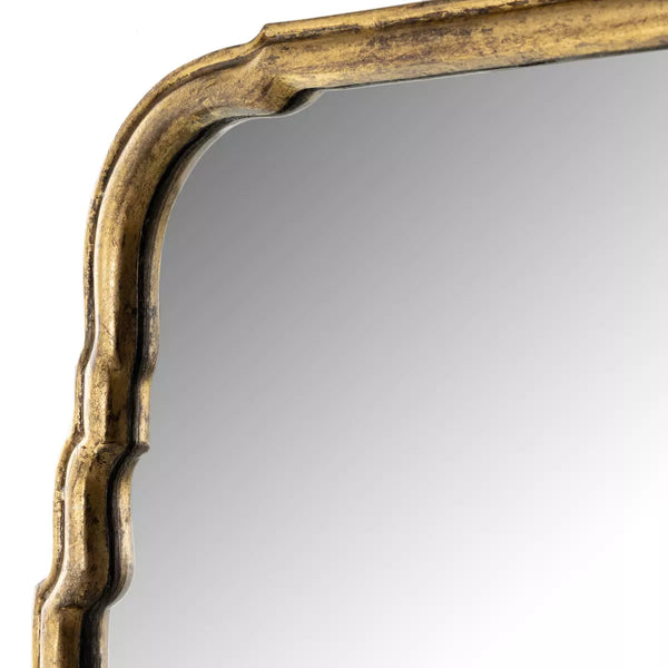Antiqued Gold Leaf Mirror