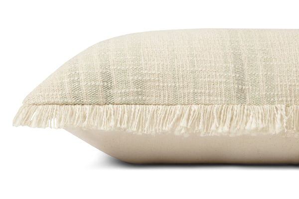 Angela Rose x Loloi Forrest Ivory / Sage 18'' x 18'' Cover w/Poly Pillow