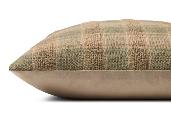 Amber Lewis x Loloi Golden Olive / Multi 20'' x 20'' Pillow Cover Only