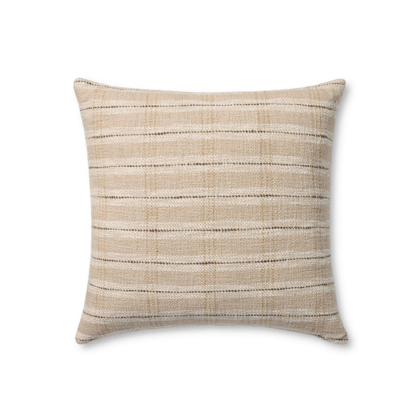 Amber Lewis x Loloi Stockton Sand / Multi 22'' x 22'' Cover w/Poly Pillow