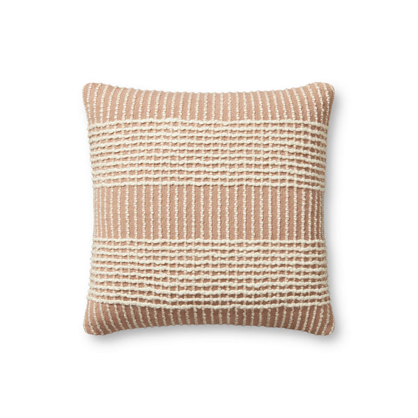 Angela Rose x Loloi Sophia PAR0017 Blush 18'' x 18'' Cover w/Poly Pillow