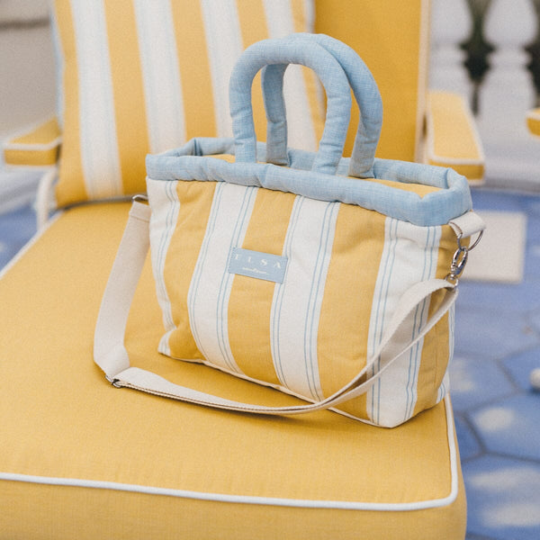 The Cloud Cooler Tote Bag / Tuuli Stripe Yellow