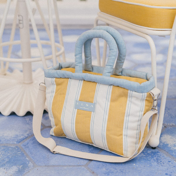 The Cloud Cooler Tote Bag / Tuuli Stripe Yellow