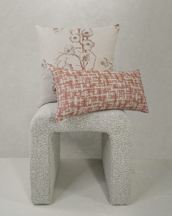 Zara Rose Lumbar Pillow - 12x24